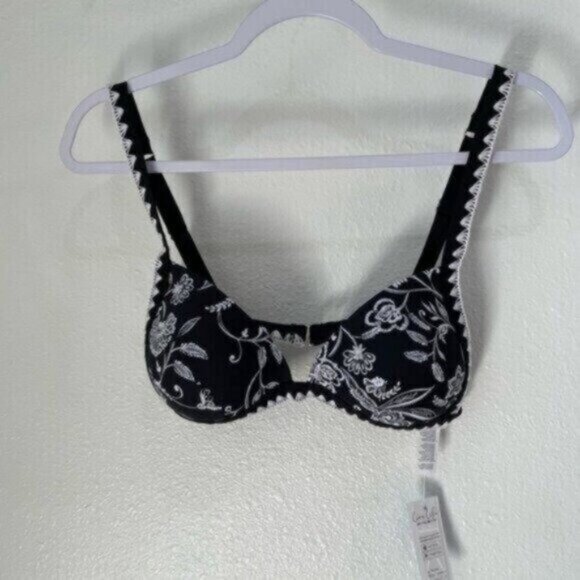 New Cupshe Embroidered Padded Cup Bikini Set Boho Beachy Feminine High Cut - Picture 3 of 11